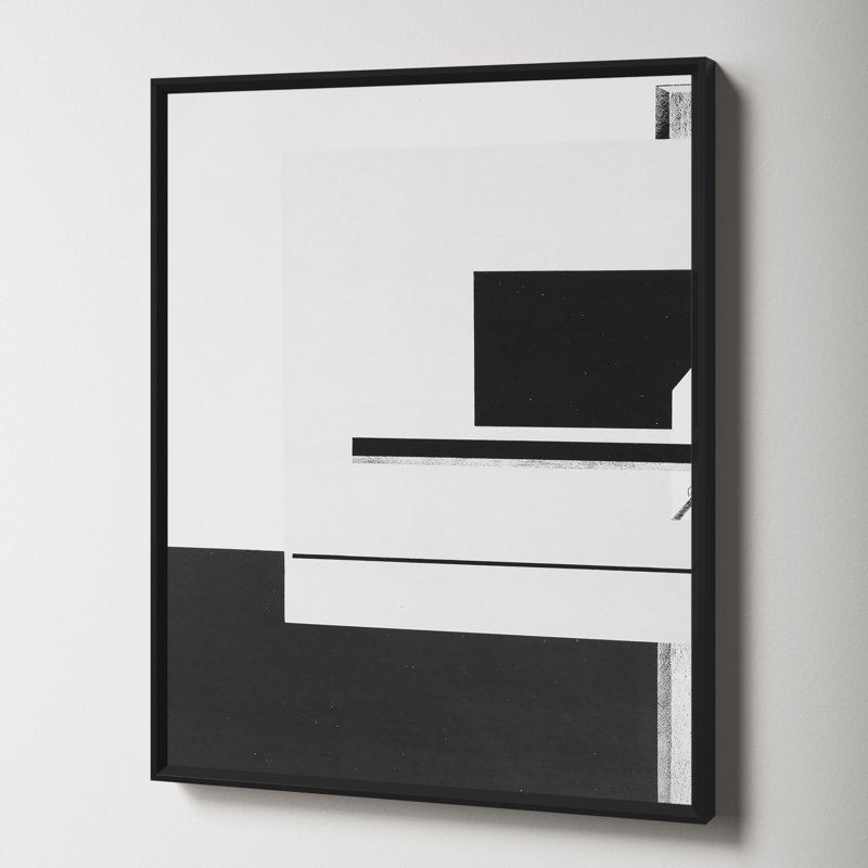 AllModern Geometric Study - Picture Frame Graphic Art | Wayfair
